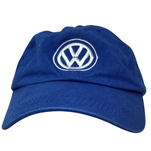 Volkswagen VW Royal Blue Embroidered Dad Hat Adjustable Baseball Cap Hiley VW
